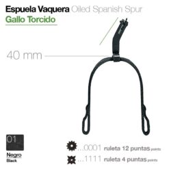 ESPUELA VAQUERA GALLO TORCIDO - Variación: 12 points