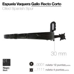 ESPUELA VAQUERA GALLO RECTO CORTO - Variación: 12 points