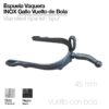 ESPUELA VAQUERA INOX GALLO VUELTO DE BOLA - Hebilla: Cromada