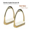 ESTRIBO INGLÉS INOXIDABLE DORADO 22108B-46 -