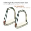 ESTRIBO INGLÉS SEGURIDAD INOX CON GOMA 221018 12cm -