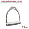 ESTRIBO INGLÉS INOX CON TACO A01-13K 11cm -