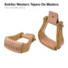 ESTRIBO WESTERN TEJANO DE MADERA 221625+L -