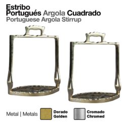 ESTRIBO PORTUGUÉS ARGOLA CUADRADO - Variación: Golden