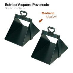 ESTRIBO VAQUERO PAVONADO - Talla: M