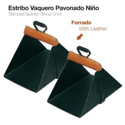 ESTRIBO VAQUERO PAVONADO FORRADO - Variación: Kid