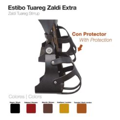 ESTRIBO TUAREG ZALDI EXTRA CON PROTECTOR - Color: Habana