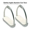ESTRIBO INGLÉS ALUMINIO CON TACO 21108AL-46 12cm -