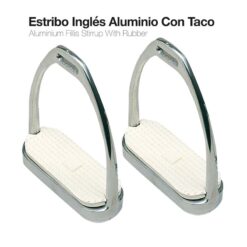 ESTRIBO INGLÉS ALUMINIO CON TACO 21108AL-46 12cm -