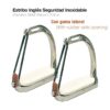 ESTRIBO INGLÉS SEGURIDAD INOX CON GOMA 221018 11cm -