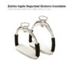 ESTRIBO INGLÉS SEGURIDAD GIRATORIO INOX 12cm -