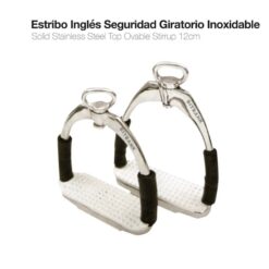 ESTRIBO INGLÉS SEGURIDAD GIRATORIO INOX 12cm -