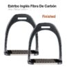 ESTRIBO INGLÉS FIBRA CARBÓN FINISHED 1904-CA NEGRO -