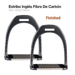 ESTRIBO INGLÉS FIBRA CARBÓN FINISHED 1904-CA NEGRO -