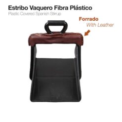 ESTRIBO VAQUERO FIBRA PLÁSTICO FORRADO -