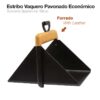 ESTRIBO VAQUERO PAVONADO ECO. FORRADO -