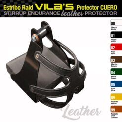 ESTRIBO RAID VILA'S PROTECTOR CUERO - Color: Negro