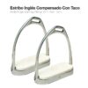 ESTRIBO INGLÉS  INOX COMPENSADO CON TACO 22117 11cm -