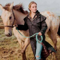 CHAQUETA PONCHO LARGA STOCKMAN COAT 10000 - Color: Marrón