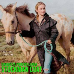 CHAQUETA PONCHO LARGA STOCKMAN COAT 10000 - Color: Marrón