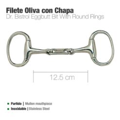 FILETE OLIVA INOX CON CHAPA 216201 12.5cm -