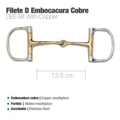 FILETE D INOX EMBOCADURA COBRE 21576 - Talla: 13