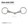 FILETE ANILLA INOX PONY 21239 - Talla: 9'5cm