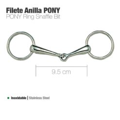 FILETE ANILLA INOX PONY 21239 - Talla: 9'5cm