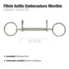 FILETE ANILLA INOX EMBOCADURA MOVIBLE 25426 12.5cm -