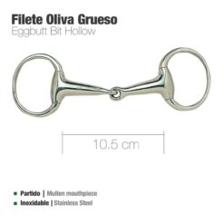 FILETE OLIVA INOX GRUESO 219301 - Talla: 10'5cm