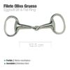 FILETE OLIVA INOX GRUESO 21930 - Talla: 12