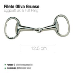 FILETE OLIVA INOX GRUESO 21930 - Talla: 12