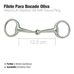 FILETE PARA BOCADO OLIVA INOX 219511 - Talla: 12