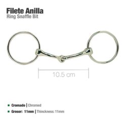 FILETE ANILLA CROMADO 25001MI - Talla: 10'5cm