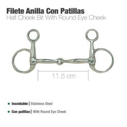 FILETE ANILLA CON PATILLAS INOX 21442 - Talla: 11