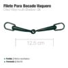 FILETE PARA BOCADO VAQUERO PAVONADO 12.5cm -