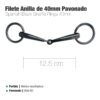 FILETE ANILLA DE 40mm PAVONADO 12.5cm -