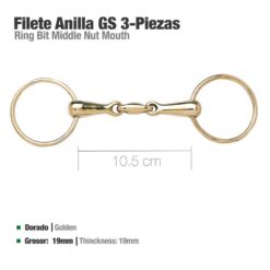 FILETE ANILLA GS 3 PIEZAS D37615G - Talla: 10'5cm