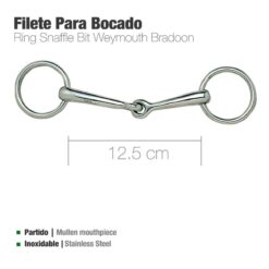 FILETE PARA BOCADO INOX 212402 - Talla: 12
