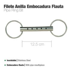 FILETE ANILLA INOX EMBOCADURA FLAUTA 21246 - Talla: 12