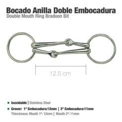 FILETE ANILLA DOBLE EMBOCADURA 21242 12.5cm -