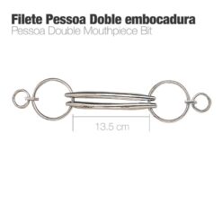 FILETE PESSOA DOBLE EMBOCADURA PAQ10030200 - Talla: 13