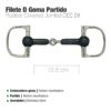 FILETE D INOX GOMA PARTIDO 21566R - Talla: 12