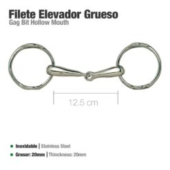 FILETE ELEVADOR INOX GRUESO 21907 12.5cm -