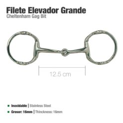FILETE ELEVADOR INOX GRANDE 212611 12.5cm -