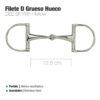 FILETE D INOX GRUESO HUECO 21968 - Talla: 12