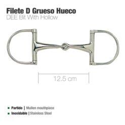 FILETE D INOX GRUESO HUECO 21968 - Talla: 12