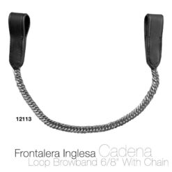 FRONTALERA INGLESA CADENA 12113 NEGRO -