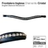 FRONTALERA INGLESA DIAMANTE CRISTAL NEGRO -
