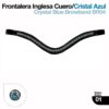 FRONTALERA INGLESA CHAROL/CRISTAL AZUL BR04 NEGRO -